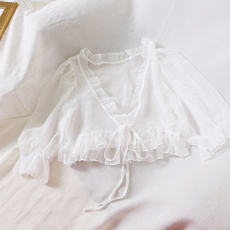 Shawl Short Super Fairy Chiffon Sunscreen Cardigan Top