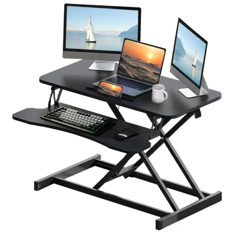 32 Inches Desk Converter, Height-Adjustable Sit-Stand Lift