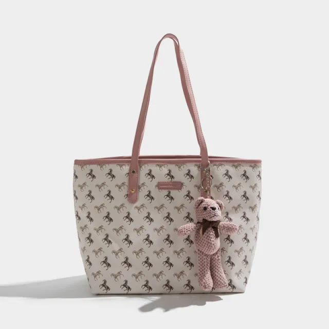 Fashion New High end Niche Large capacity Tote Bag Pink - Shop at LoveMi