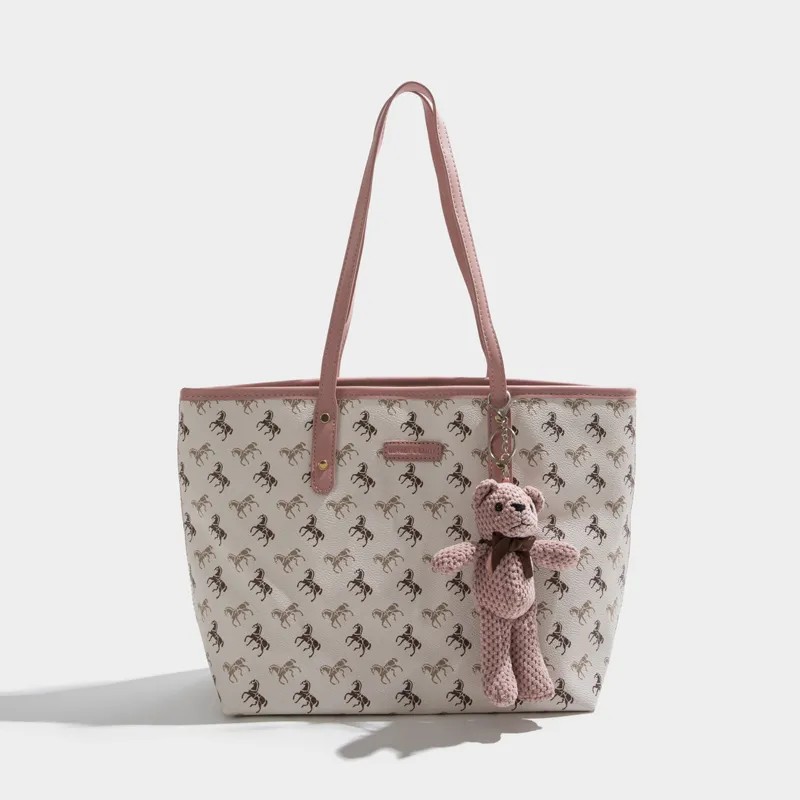 Fashion New High-end Niche Large-capacity Tote Bag - Pink