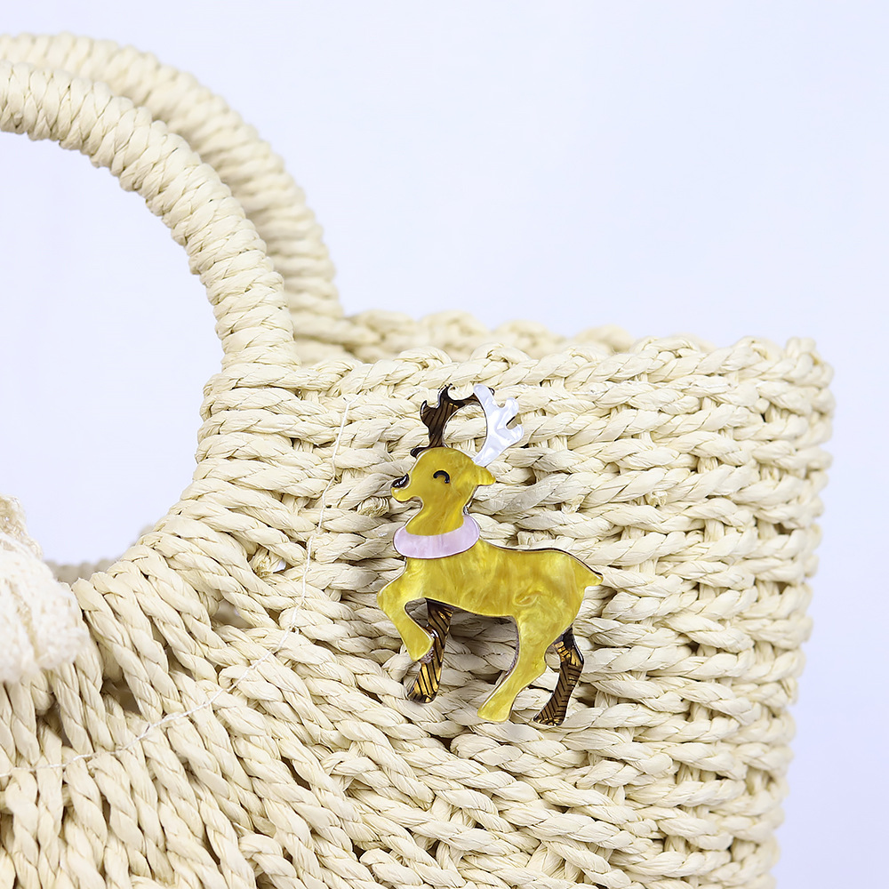 Acrylic Sika Deer Brooch, picture 4 of 4