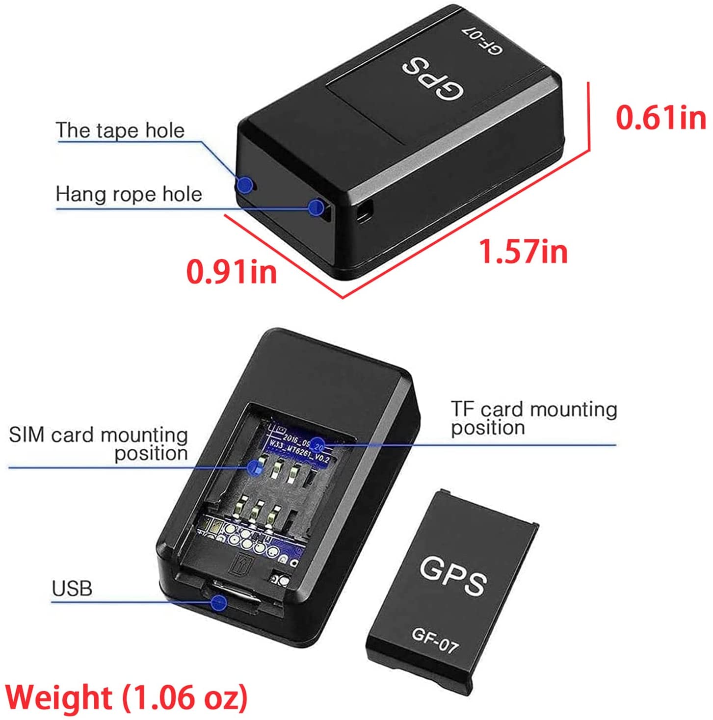 GPS Tracker Sender Magnet Echtzeit Tracking Peilsender SMS SOS Alarm KFZ TOP