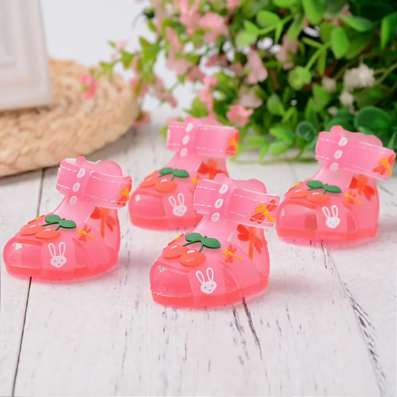 Fashionable Soft-soled Non-slip And Breathable Shoes For Pet Dogs - Pink