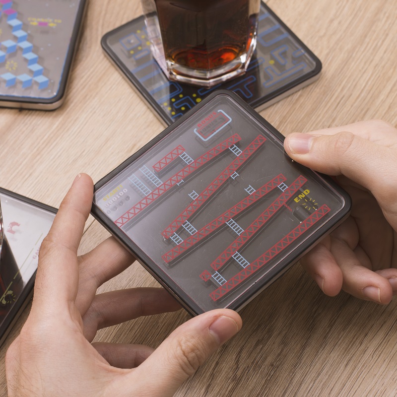 Party Game Maze Coaster (Black-4PCS)