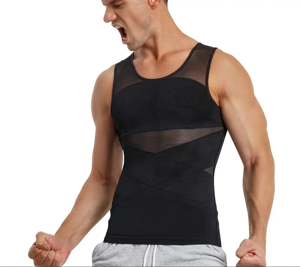 Men's Slim-fit Vest Underwear, Shaping Neoprene, Quick-sweat