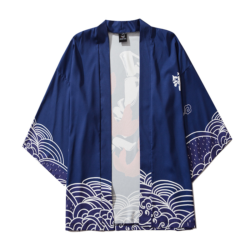 Kimono Koi Popular Three-quarter Sleeve Shirt
