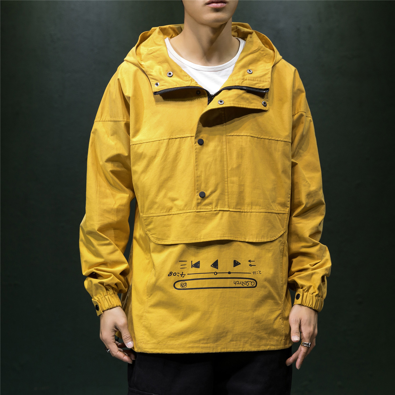 Title 5, Oversized hooded loose jacket