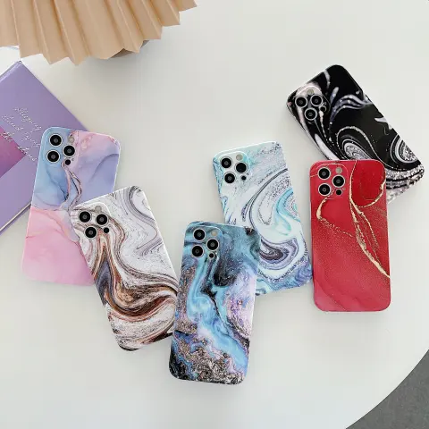 Fashion Marble Silicone Phone Case