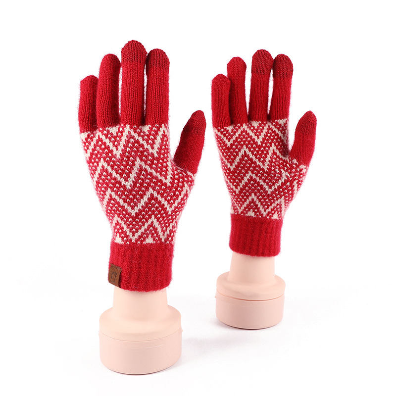 Title 1, New Year Festive Red Gloves