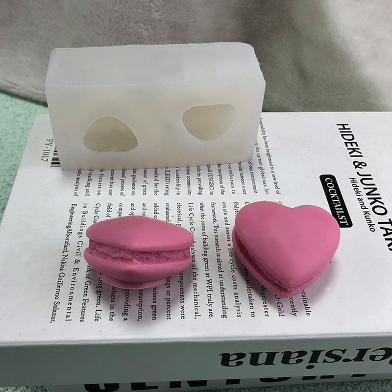 Title 4, Diy Double Love Macaron Cookie Candle Silicone ...