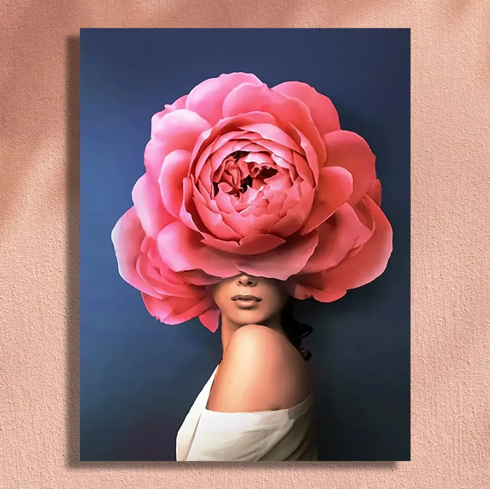 Digital Oil Painting Frameless Flower Style Photo
