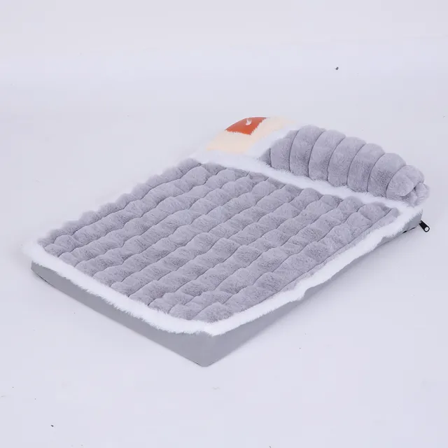 Warm And Comfortable Dog Mat For Autumn And Winter, Detachable And Washable, Suitable For Large Dogs Dog Bed Pet Supplies Gray - Shop at LoveMi