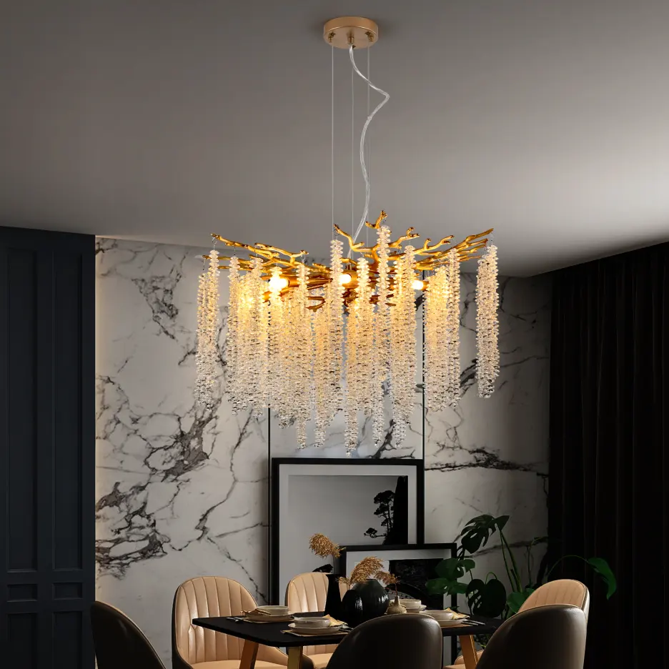 24-inch Modern Golden Pendant Light