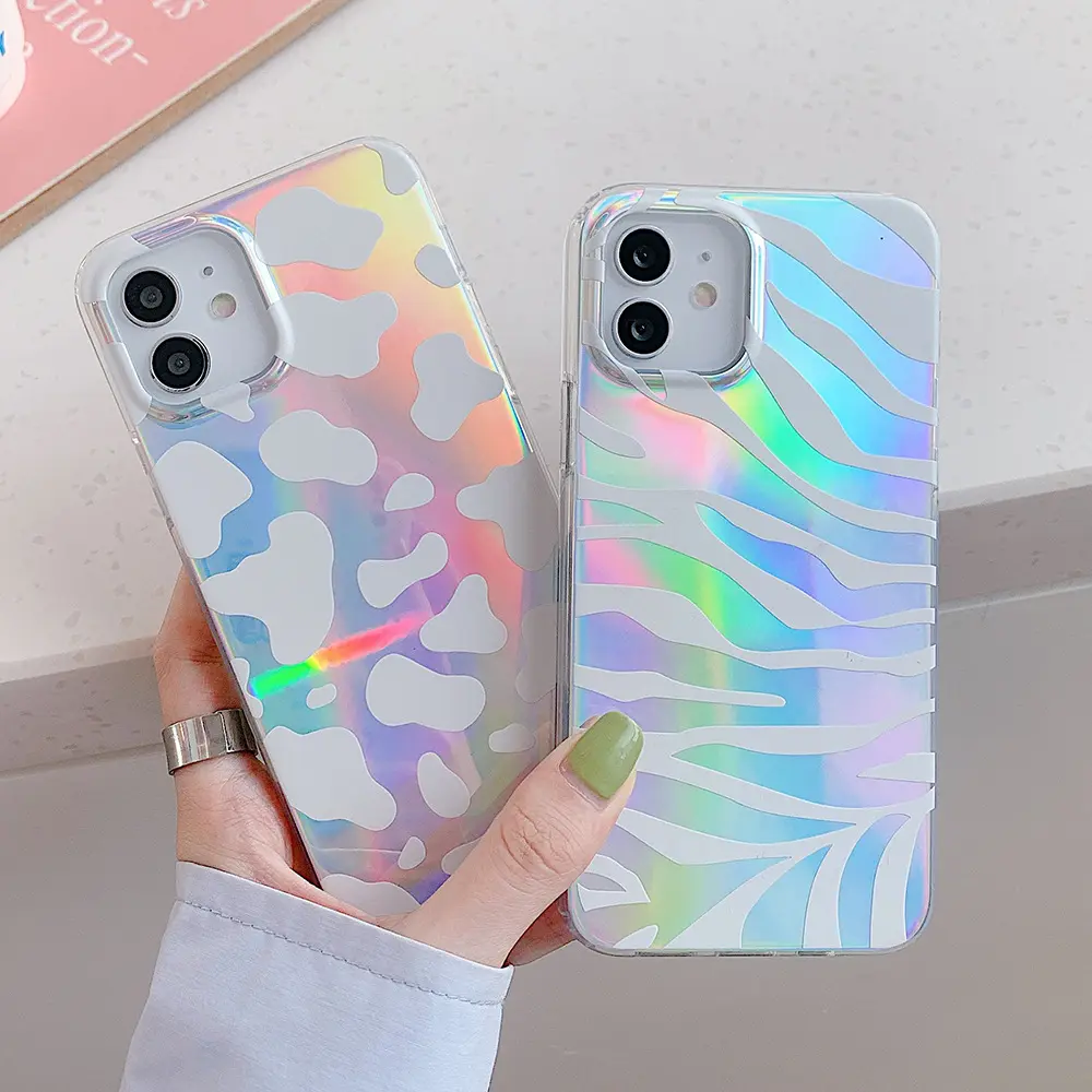 Double-sided Laminating Laser Zebra Print Leopard