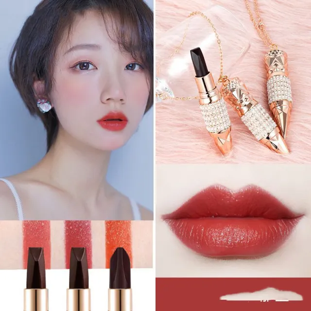 A Three color Velvet Matte Black Lipstick Threecolor Lipstick - Shop at LoveMi