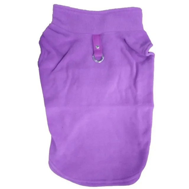 Fleece Pet Dog Clothes Puppy Coat Jacket For Small Vest Purple - Shop at LoveMi