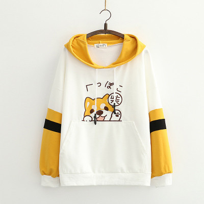 Title 4, Ladies cartoon hooded pullover warm sweater