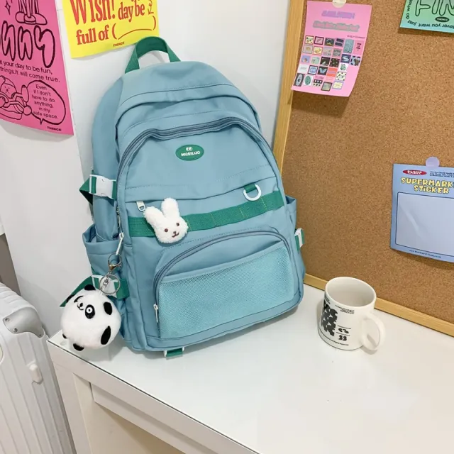 Capacity Schoolbag For Junior High School Girls Blue - Shop at LoveMi