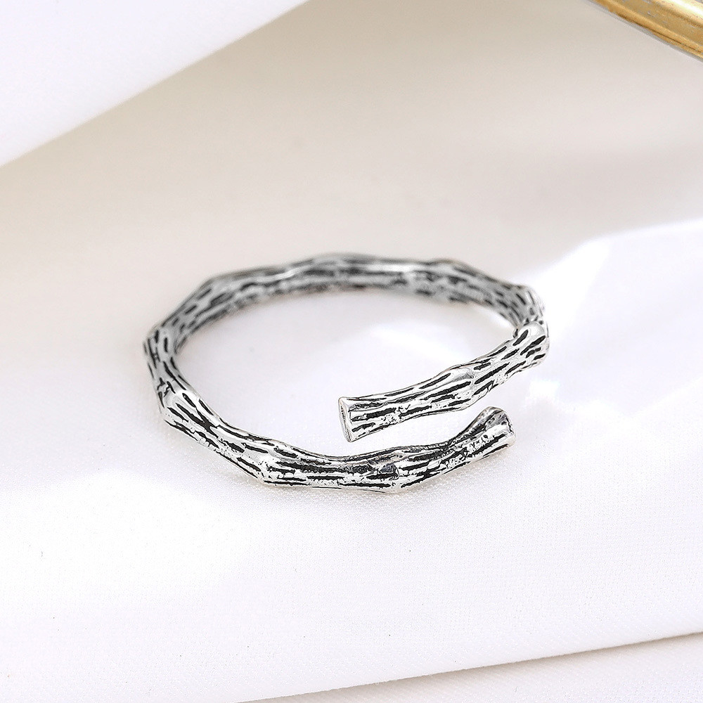 S925 sterling silver vintage linking branch ring