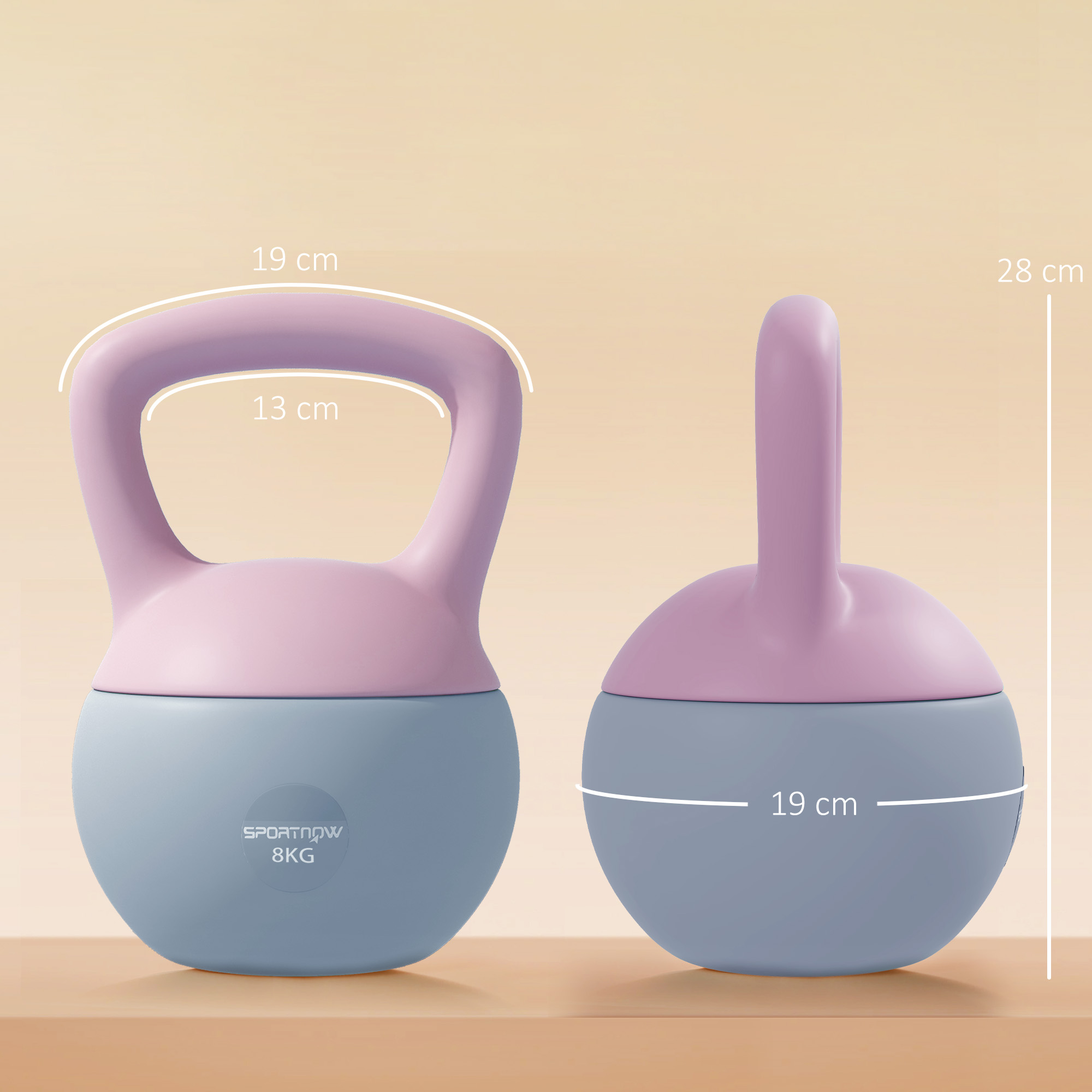 8kg Soft Kettlebell With Anti Slip Handle, Suitable For Home Gym — image 4
