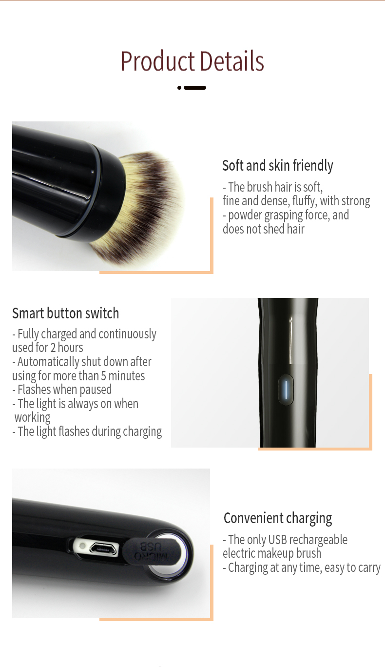 Electric Rotating Makeup Brush 7