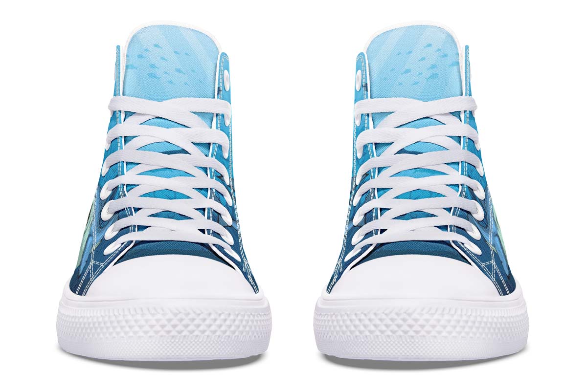 Printed Couple High-top Canvas Shoes