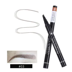 Four-head Eyebrow Pencil Liquid Eyebrow Pencil Tattoo Eyebrow Pencil Eyebrow Pencil 4-head Eyebrow Pencil Four-jaw Eyebrow Pencil - 3 Brown - View 1
