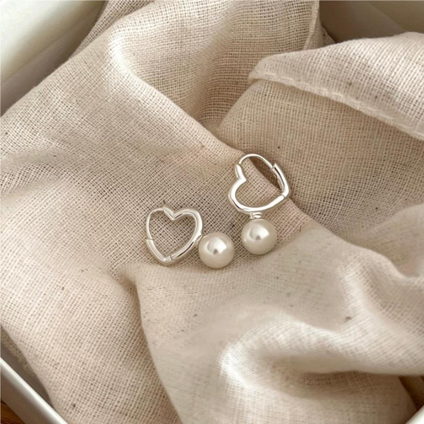 Title 9, Womens 925 Sterling Silver Pearl Heart Earring...