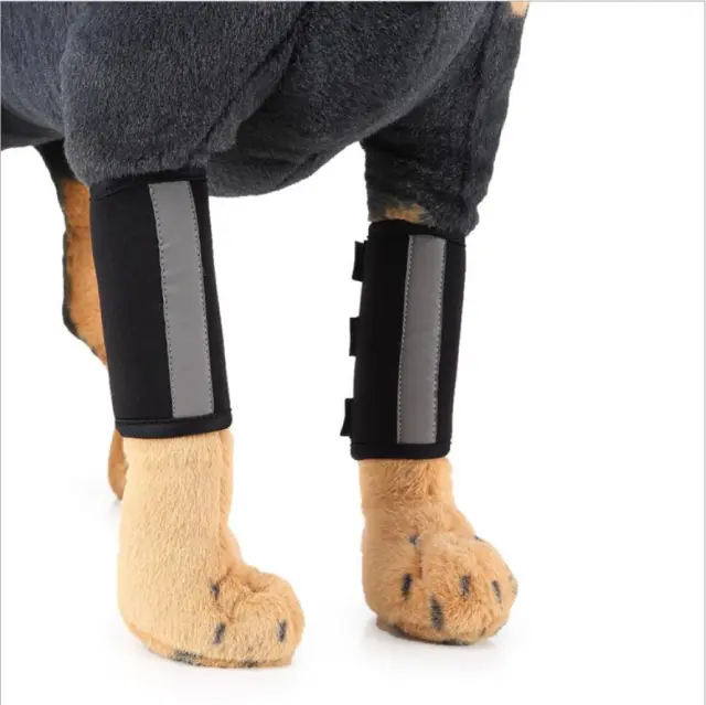 Pet Supplies Dog Leg Bracket Protective Cover Black Reflective Foot Protecto - Shop at LoveMi