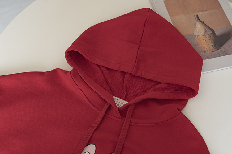 Women's Long Sleeve Hooded Print Sweatshirt