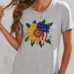 Women's Street Short Sleeve Sports T-shirt Top - View 1