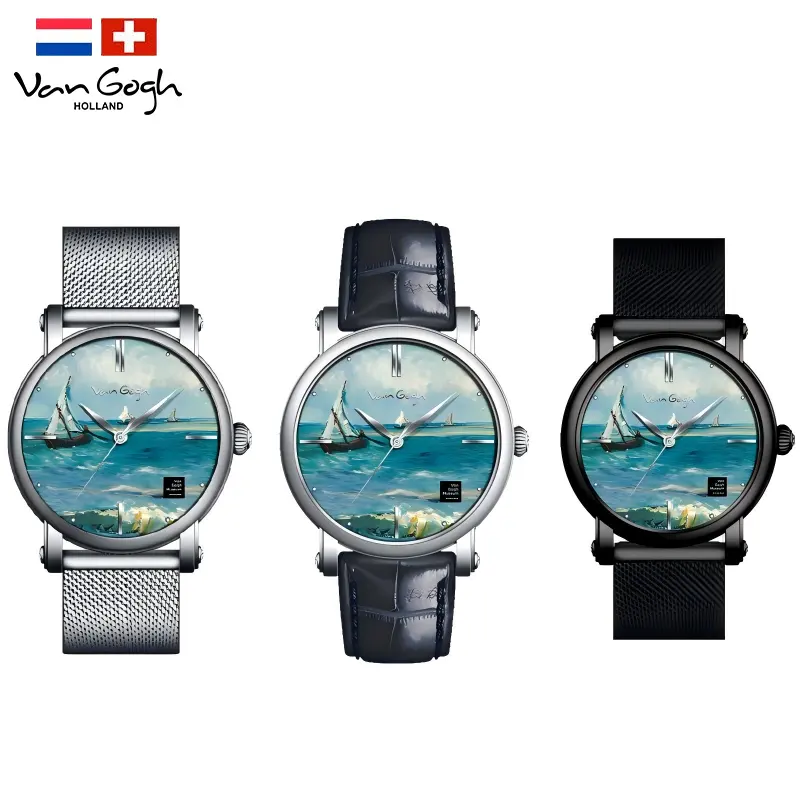 Van Gogh Quartz Wrist Watch Seascape