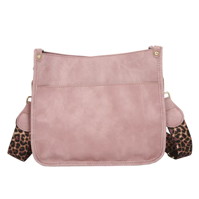 New Ladies Fashion Leopard Crossbody Bag Pink - Shop at LoveMi