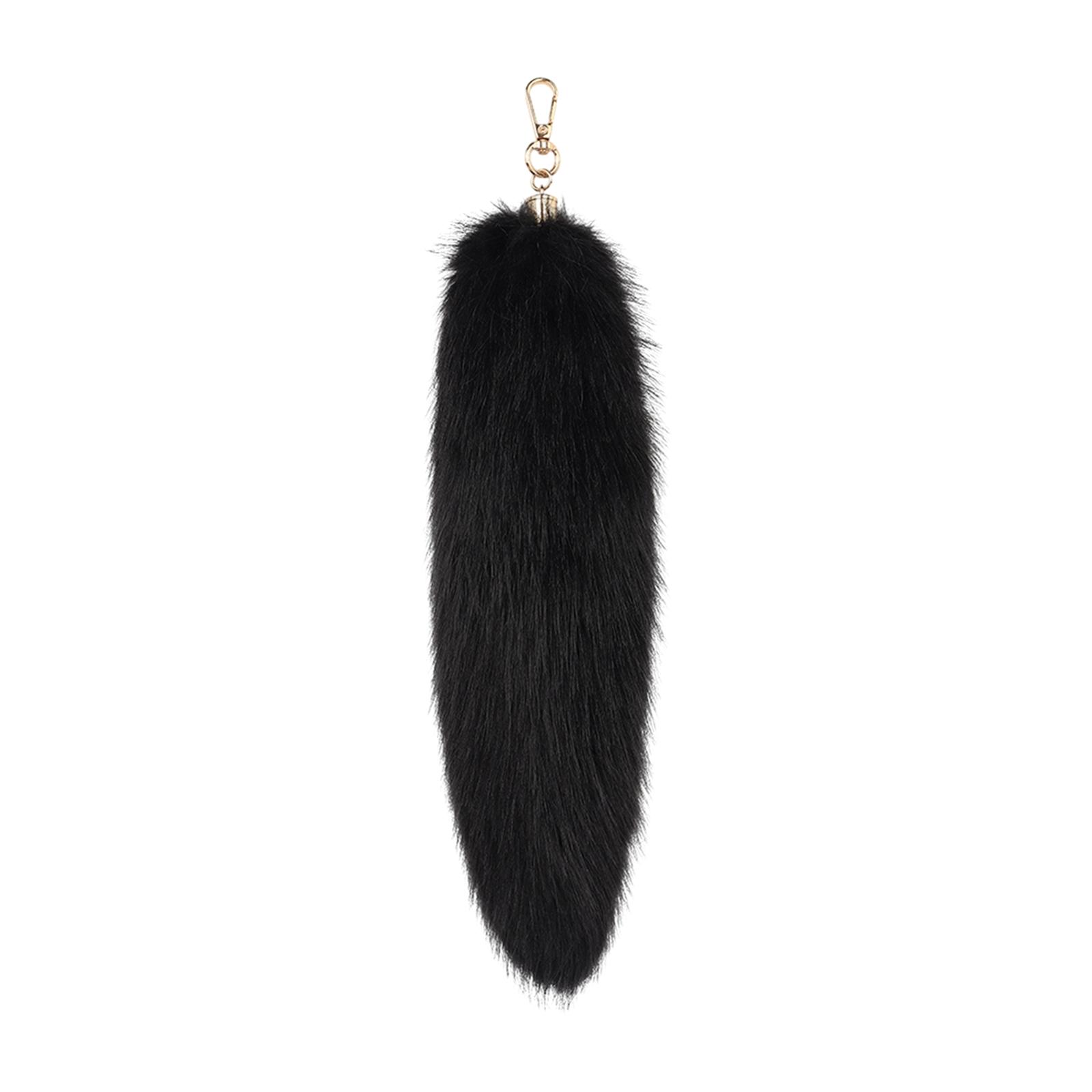 Faux fur tails pendant keyring charm furry adults gifts