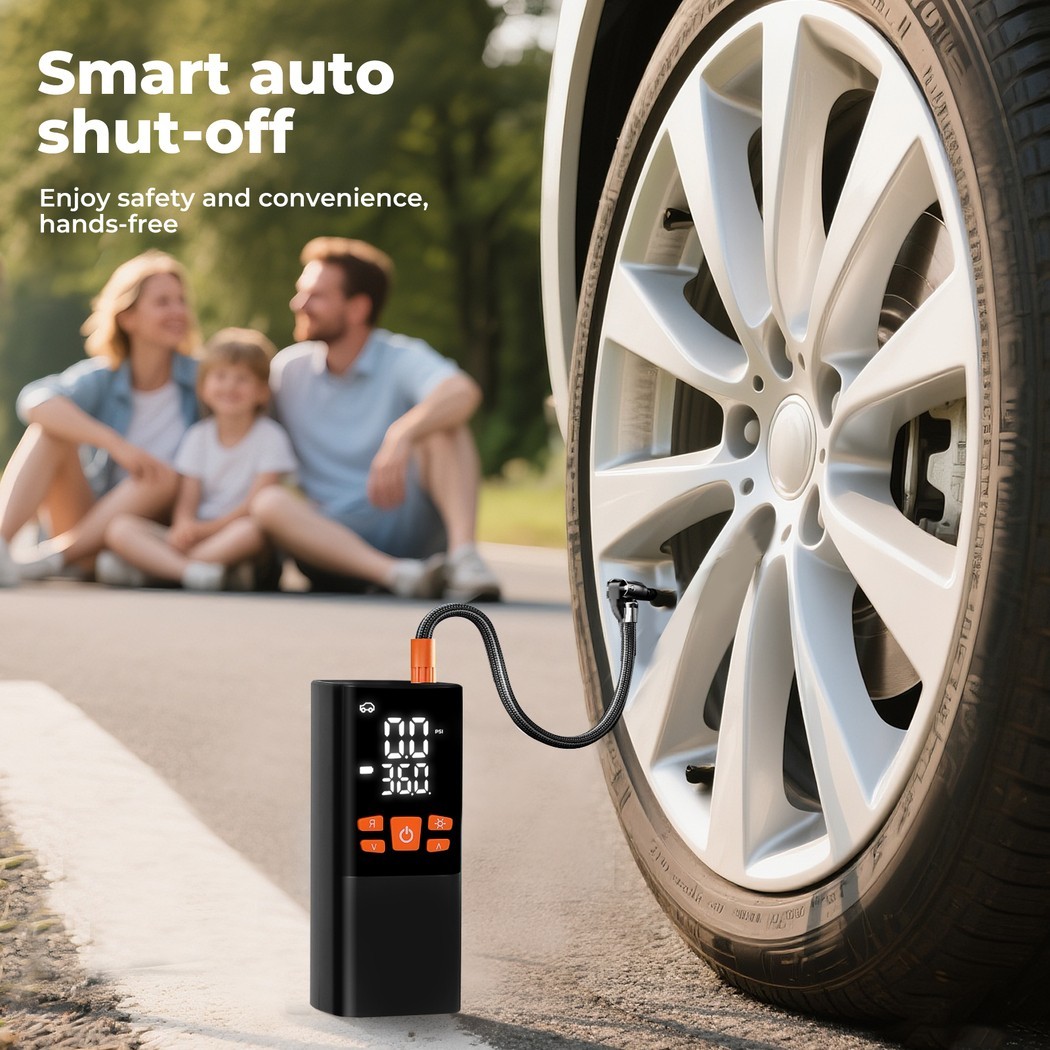 Car Tyre Inflator Cordless Digital Rechargeable Tire Air Compressor Pump Tool UK — image 8