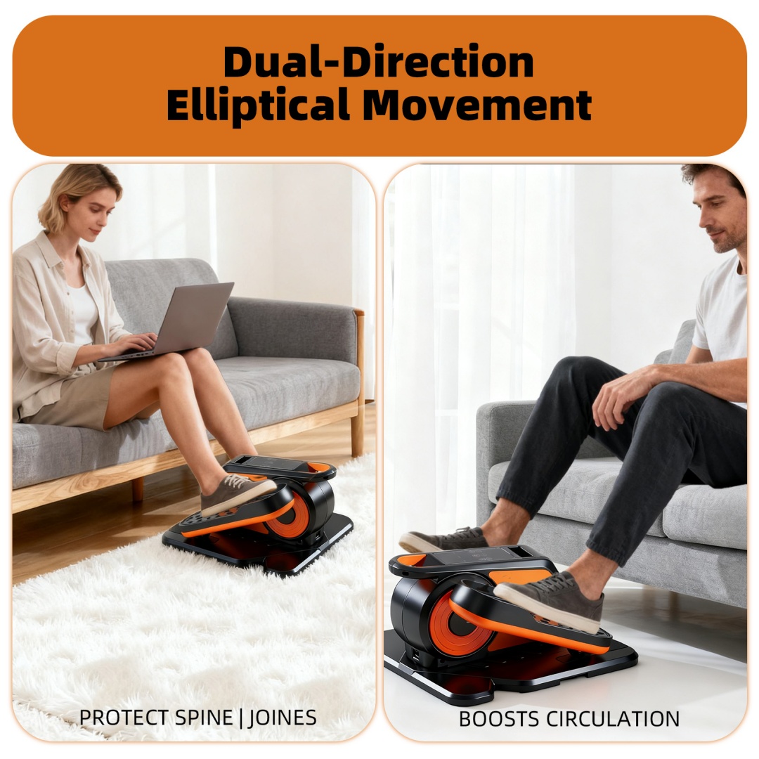Compact Under-Desk Elliptical --Quiet Mini Pedal Exerciser With Adjustable Speed And LED Display image 16