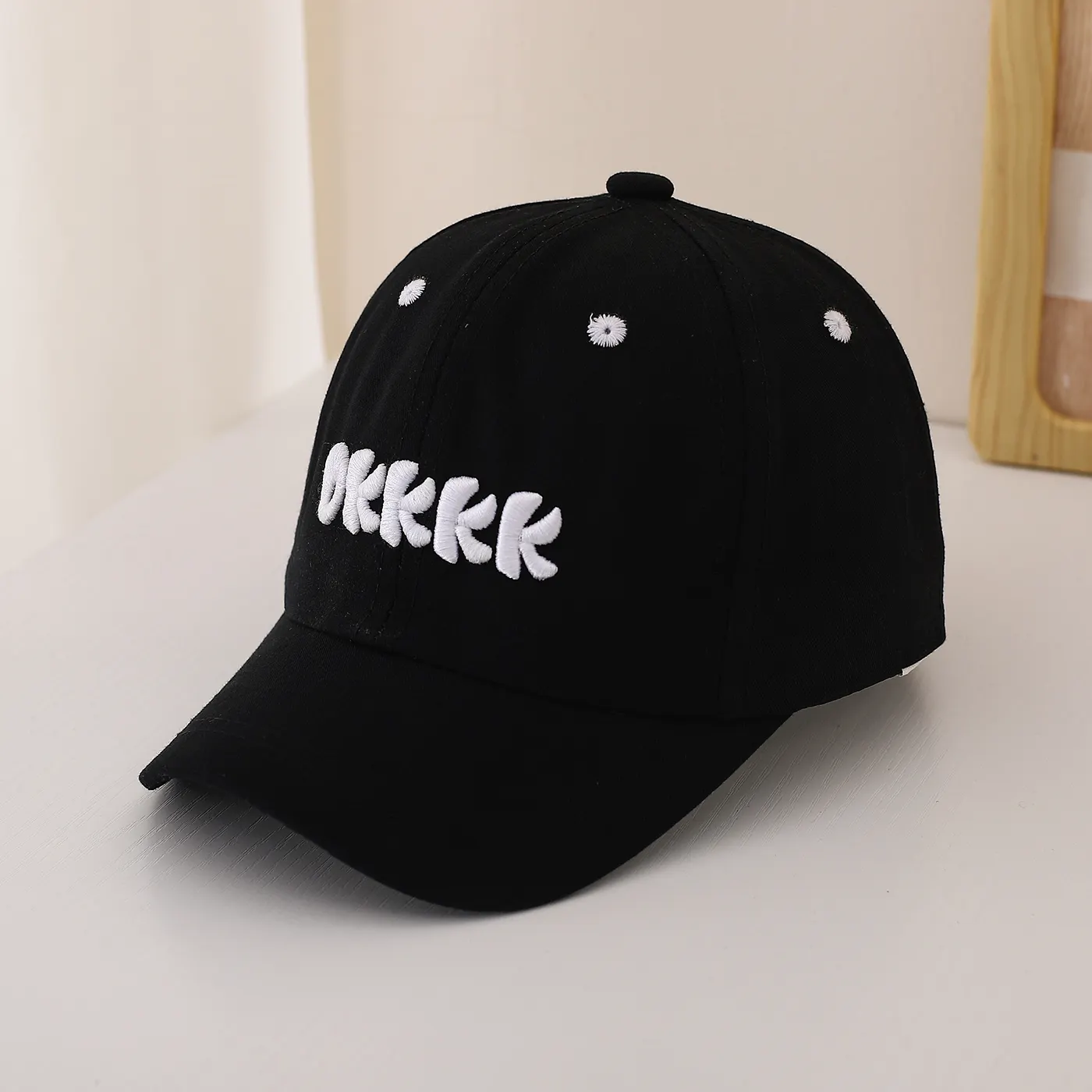 Children's Single-color Three-dimensional Letter Embroidered Adjustable Simple