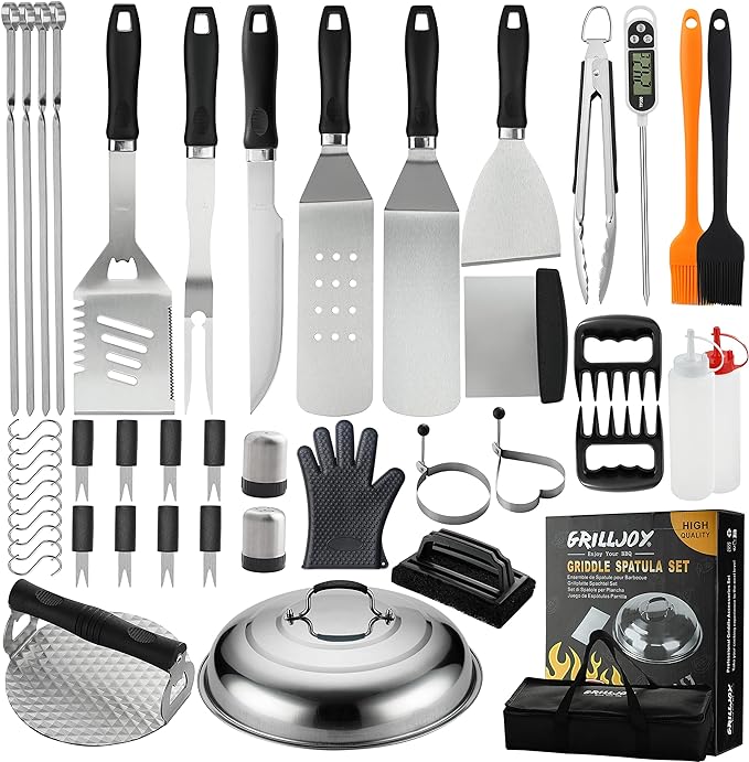 Grilljoy Griddle Accessories Set With Robust Plastic Handle, All-in-One Griddle - Picture 8 of 9