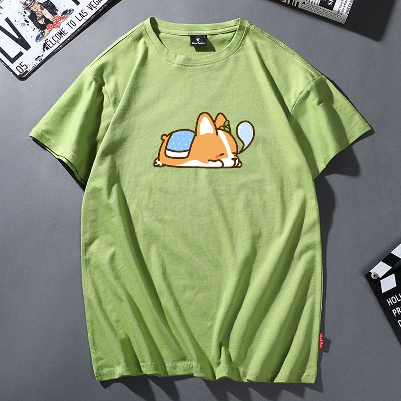 Dog Print Short-sleeved Team Uniform European And American Fabrics