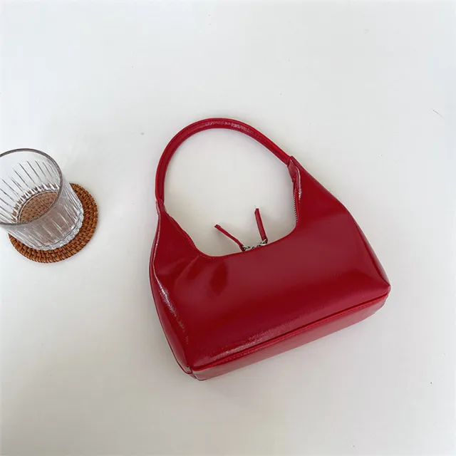 PU Temperament Handbag Fashion Small Crowdsourcing Red - Shop at LoveMi