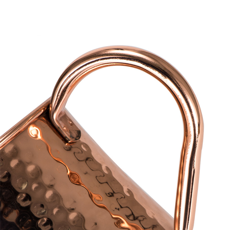 Single Layer Outer Copper-plated Rose Gold Cocktail Glass, Daily Necessities Wine Set Wine Glass