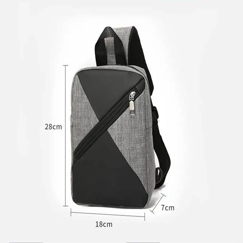 Outdoor Waterproof Large Capacity Men's Chest Bag