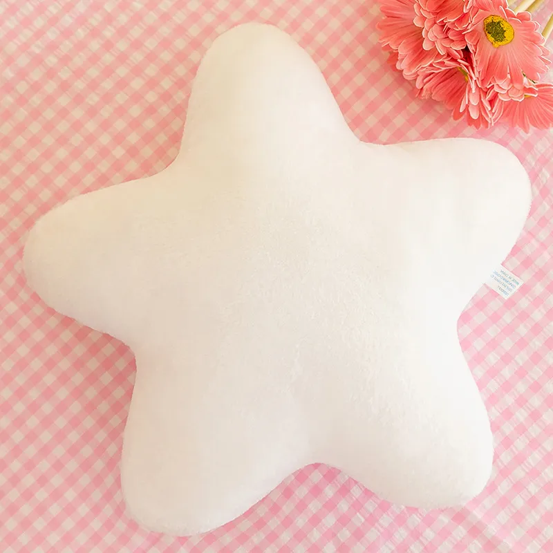 Star Pillow, Decorative Throw Pillows For Bed Couch, 15in Star Shaped Pillow Plush Floor Cushions Room Decor Pillow With Soft Faux Rabbit Fur For S...