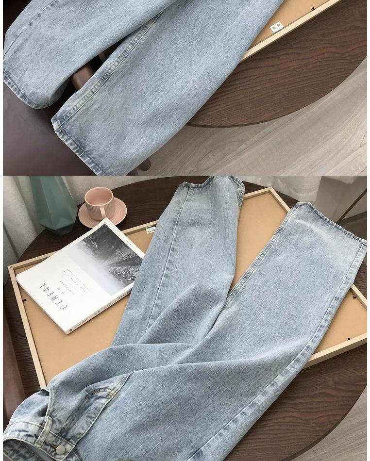 Title 8, Straight Jeans For Female High Waist Students K...