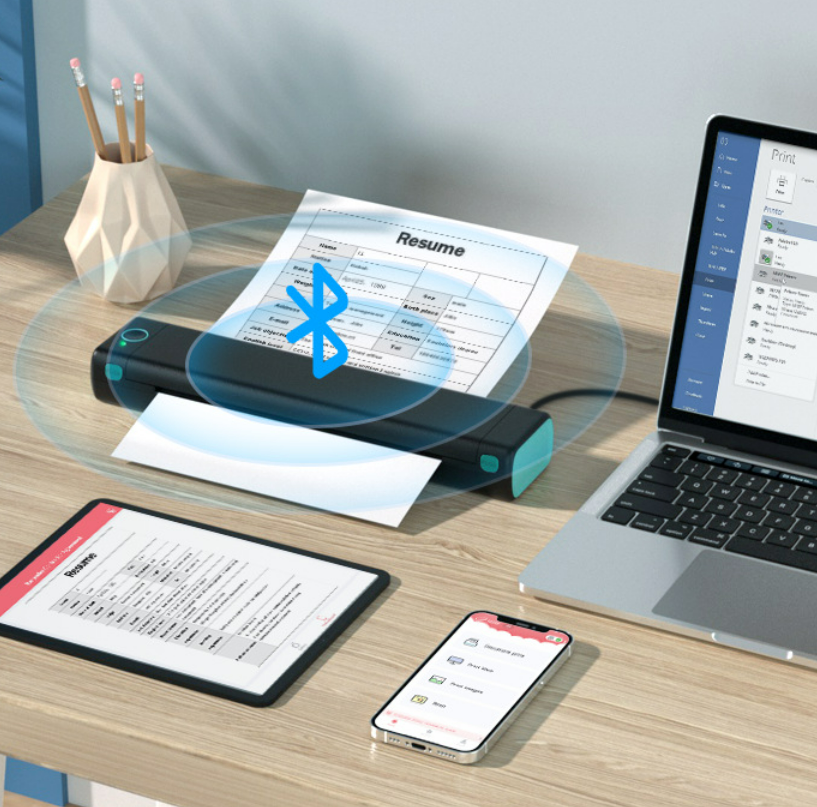 Small Mini Homework Paper Ink-free Office Portable A4 Thermal Wrong Question Printer - Image 22