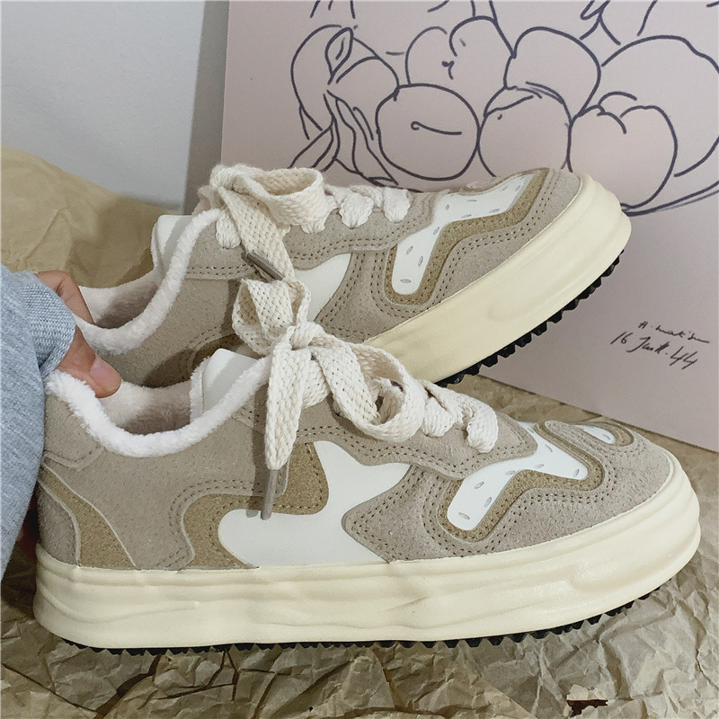 Beige khaki 2872B plus velvet