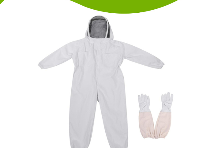 Beekeeping Protective Suit White One-piece Space Suit Anti-bee Suit