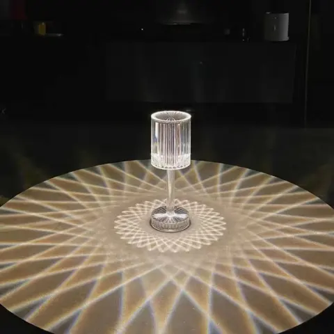 Diamond Crystal Lamp Bedroom Bedside Ambience Light Quiet Bar