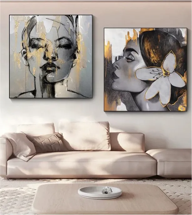 Bedroom Living Room Decoration Painting A B Set - Shop at LoveMi