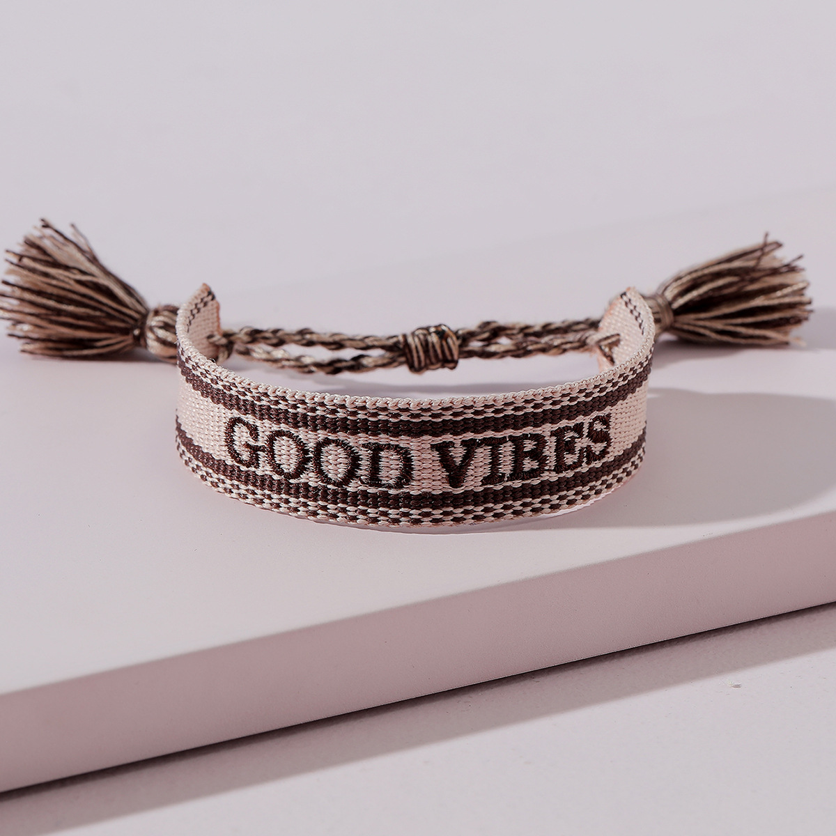 Bohemian Style Braided Rope English Alphabet Bracelet